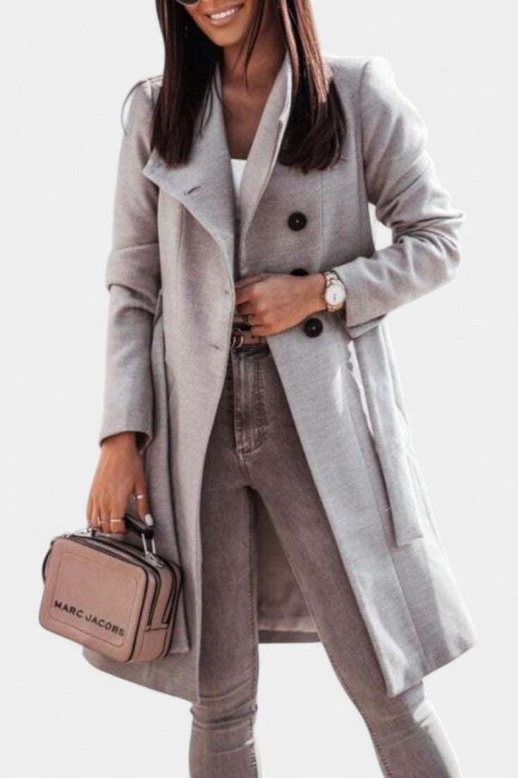 Odette | Belted Longline Coat