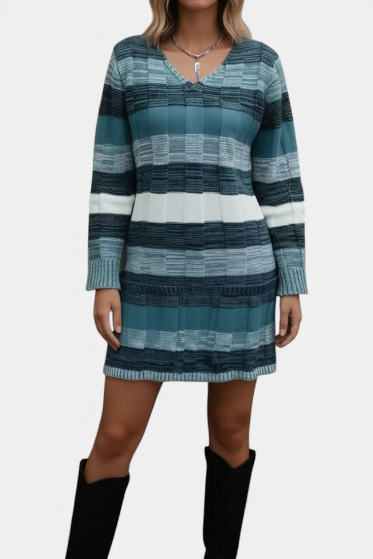 Frances | Striped Sweater Dress