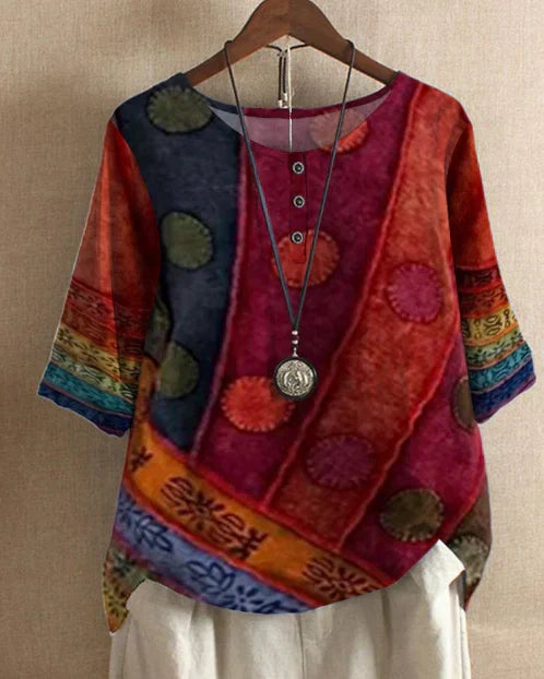 Mabel | Artful Patterned Top