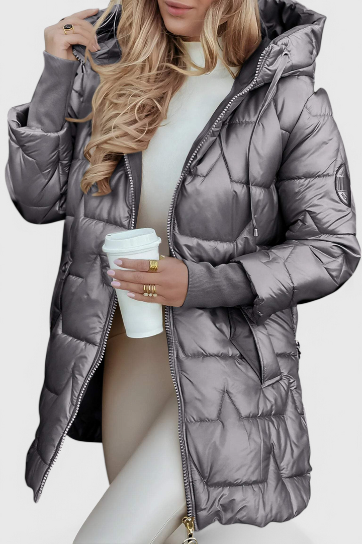 Faith | Longline Hooded Puffer Jacket