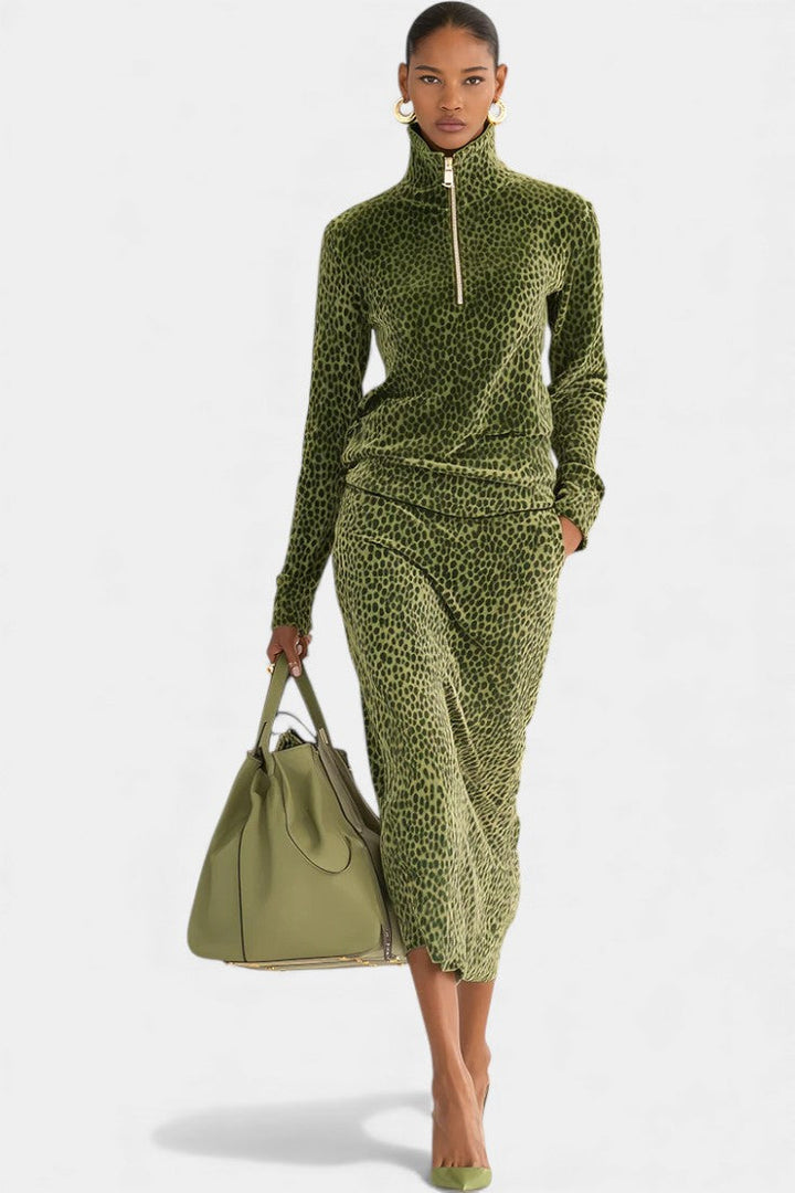 Danielle | Elegant High-Neck Two-Piece Set