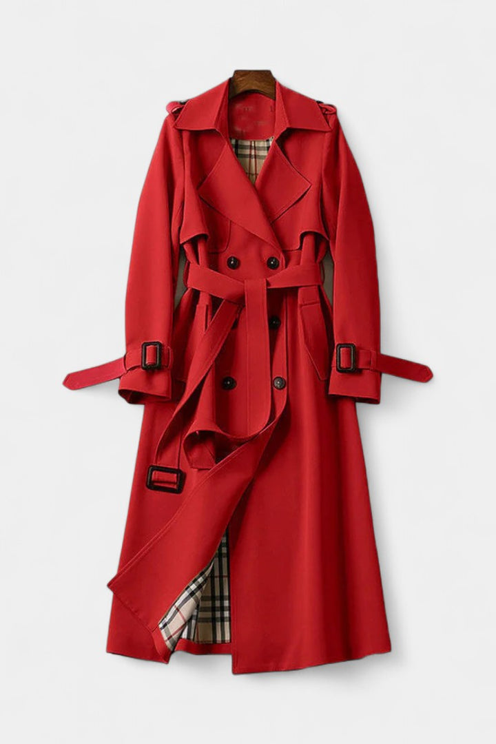 Guinevere | Double-Breasted Belted Trench Coat
