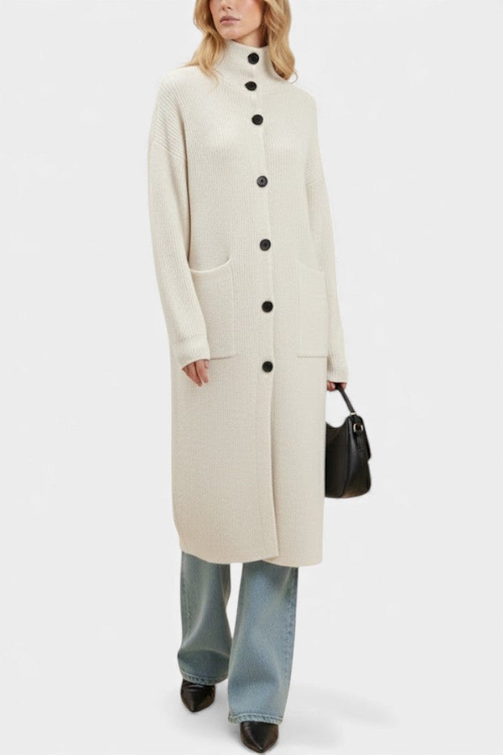 Amelie | Longline Turtleneck Coat