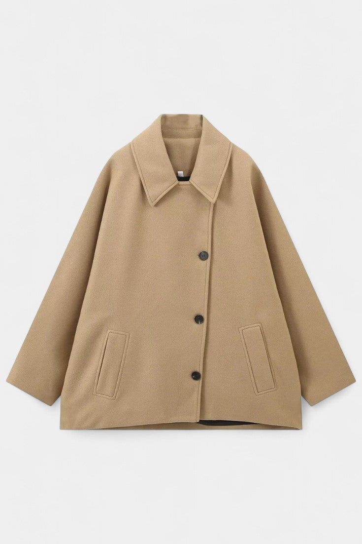 Verena | Draped Batwing Coat