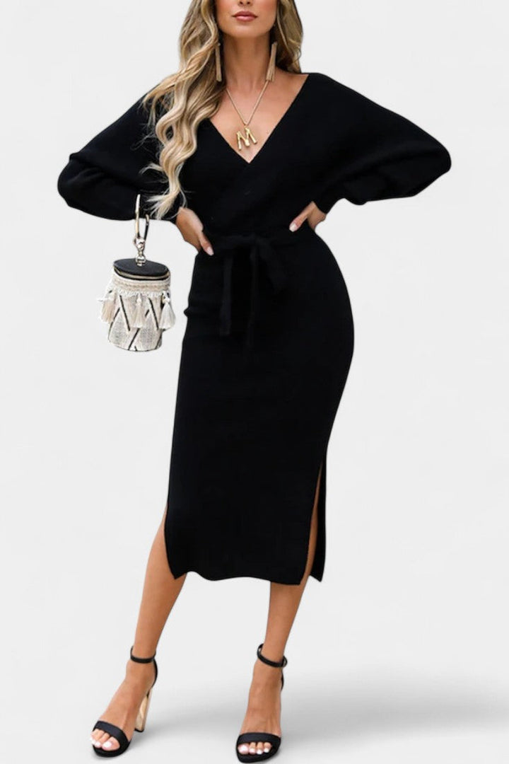 Everly | Wrap-Back Midi Dress