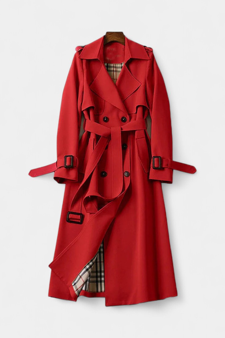 Aurora | Belted Double-Breasted Trench Coat