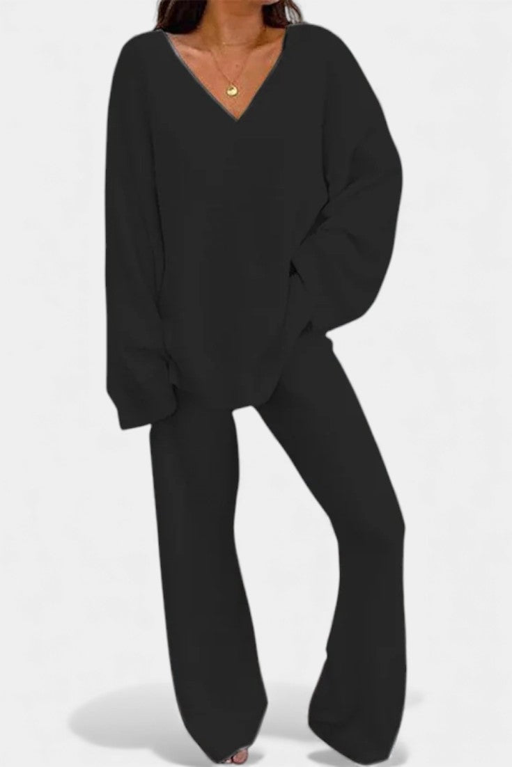 Lauren | Soft V-Neck Two-Piece Set