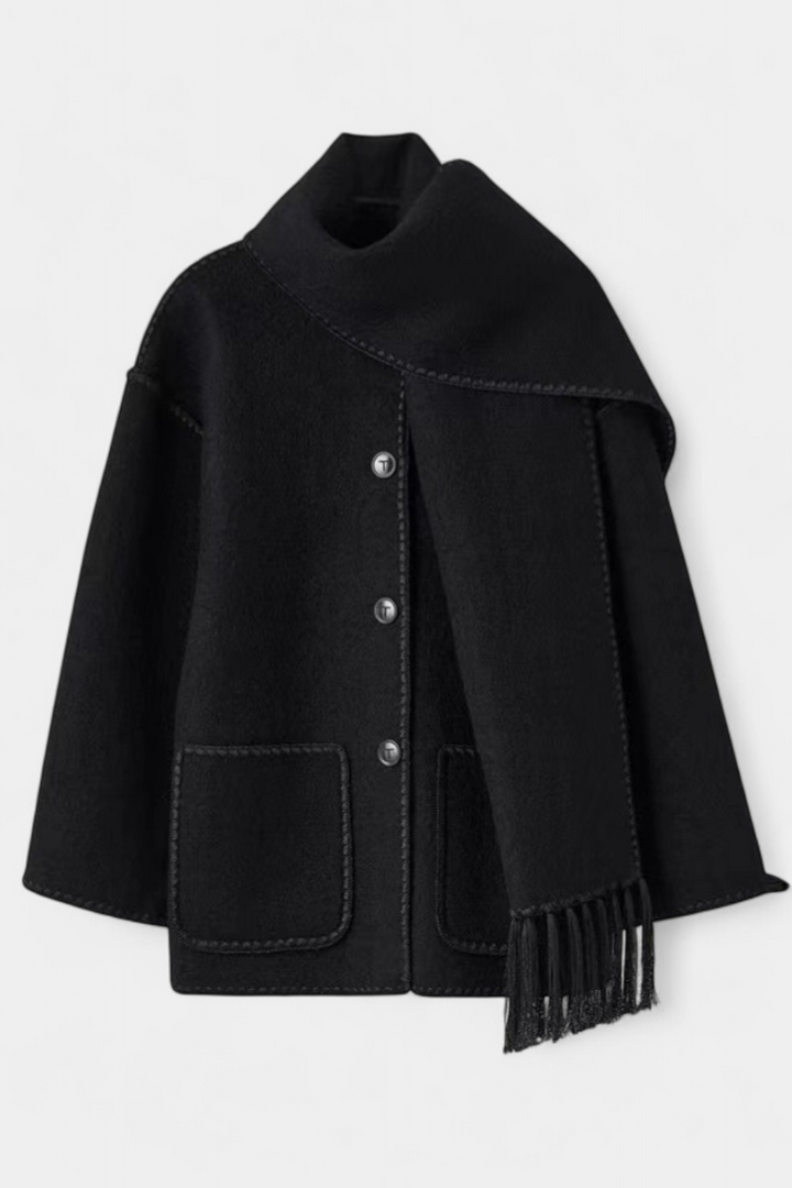 Coraline | Scarf-Collar Wrap Coat