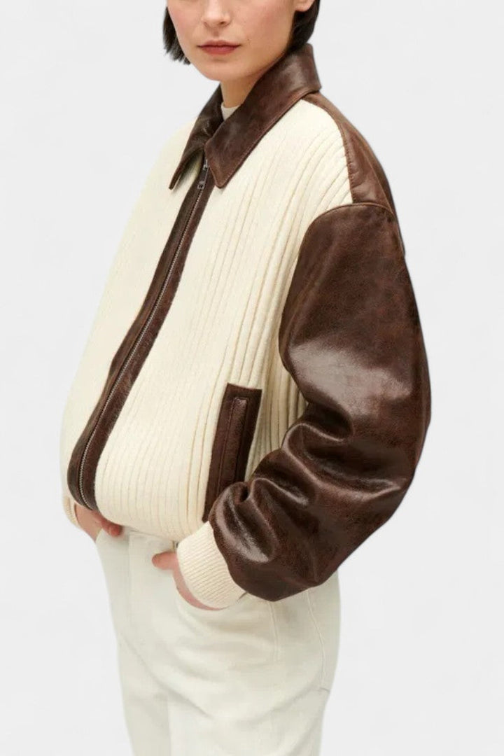 Brigitte | Panelled Bomber Jacket