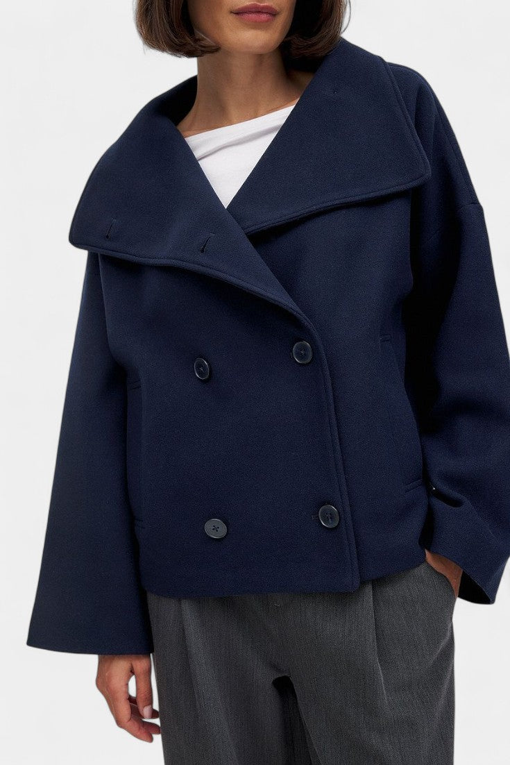 Adelaide | Cropped Double-Breasted Coat