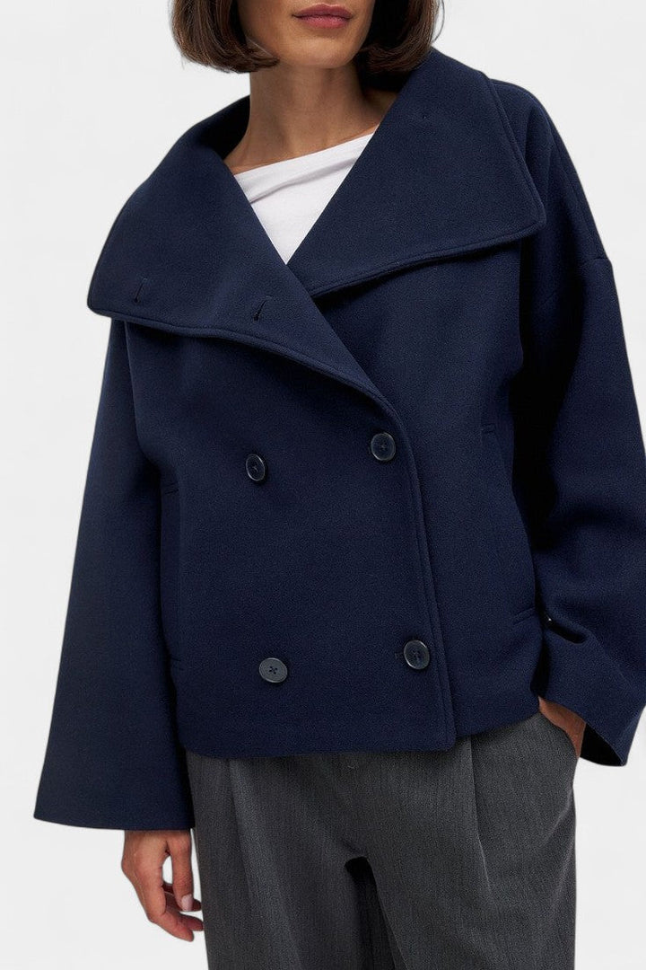 Adelaide | Cropped Double-Breasted Coat