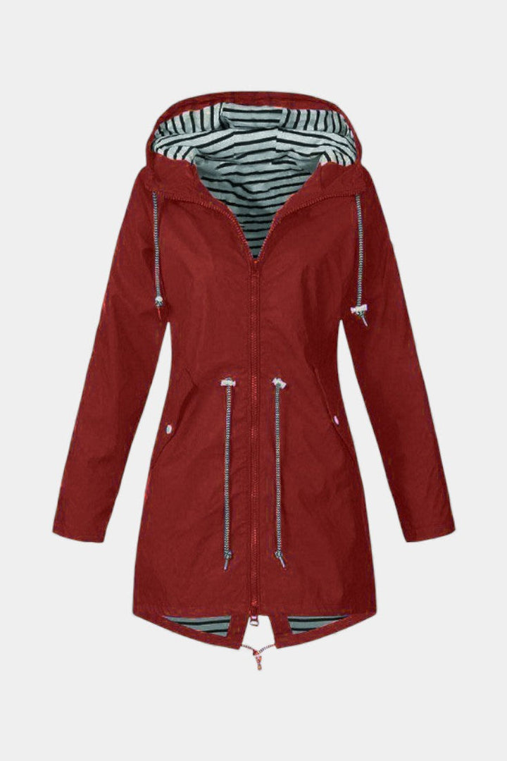 Faye | Adjustable Hooded Rain Jacket