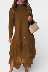 Florence | Layered Tulle-Hem Dress