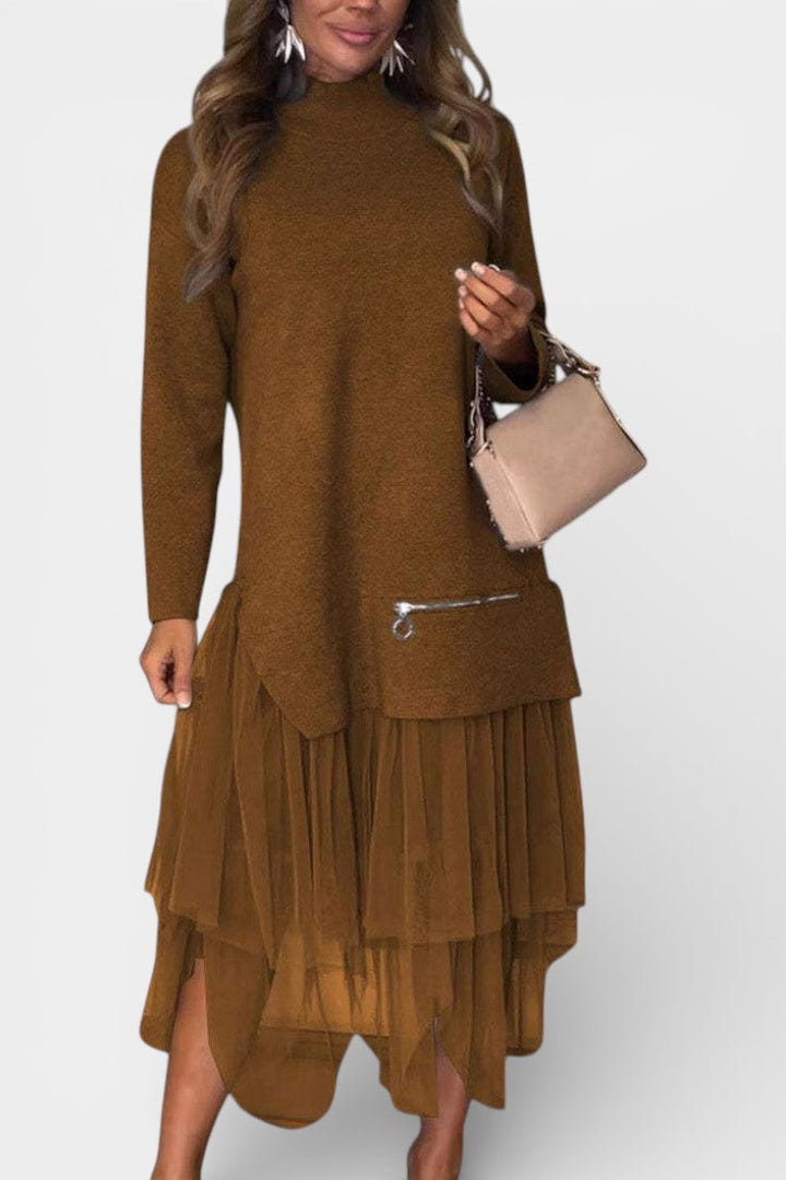 Gwendolyn | Layered Tiered Midi Dress