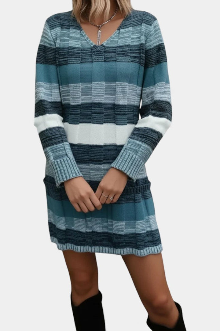 Frances | Striped Sweater Dress