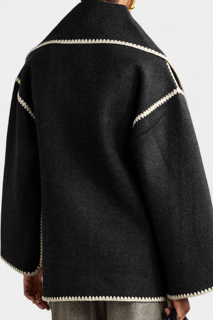 Aurelie | Scarf-Collar Wrap Coat