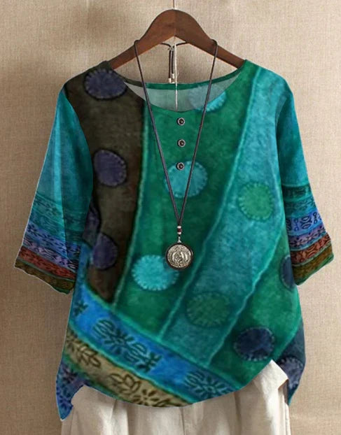 Mabel | Artful Patterned Top