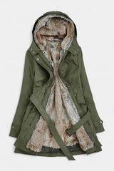 Alice | Hooded Belted Long Parka