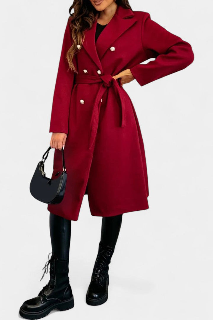 Camille Delacroix | Belted Double-Breasted Coat