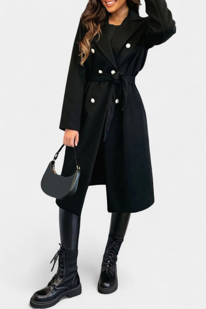 Belinda | Belted Double-Breasted Coat