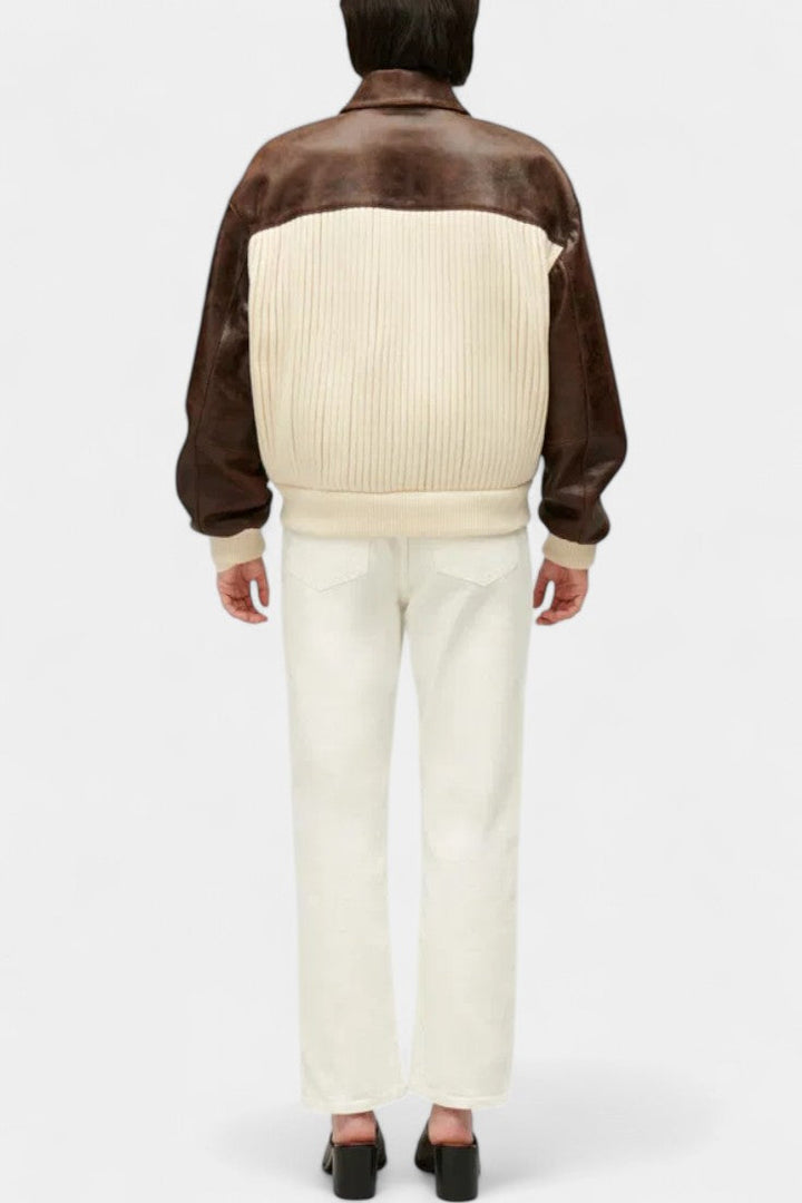 Brigitte | Panelled Bomber Jacket