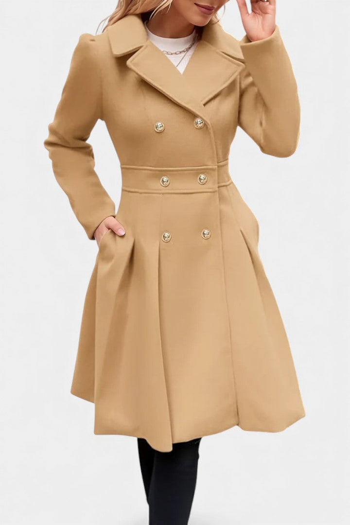 Rosemarie | Double-Breasted Flared Coat