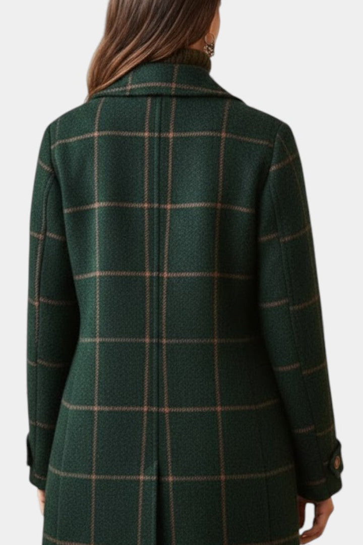 Rebecca | Classic Tailored Check Coat