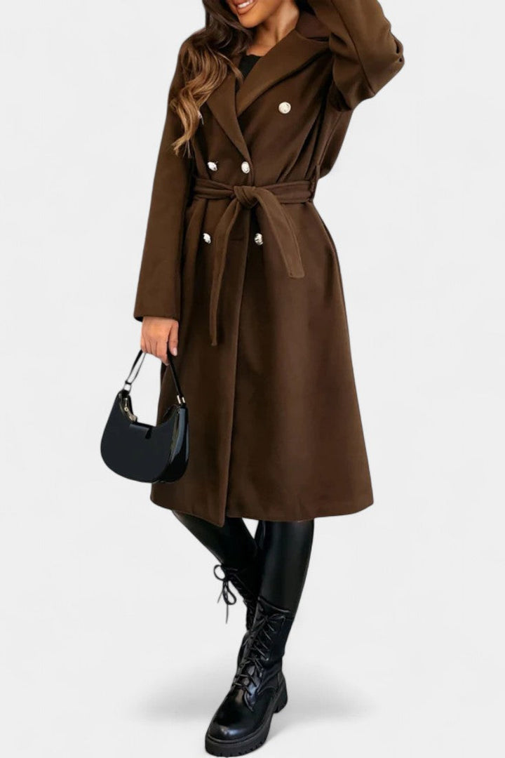 Camille Delacroix | Belted Double-Breasted Coat