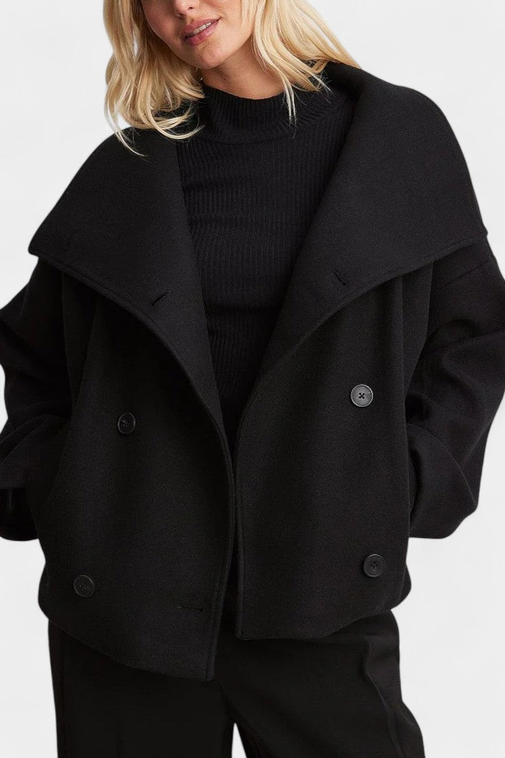 Adelaide | Cropped Double-Breasted Coat