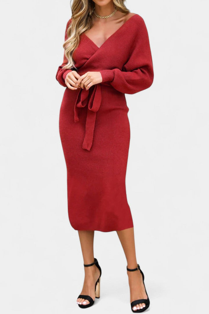 Everly | Wrap-Back Midi Dress