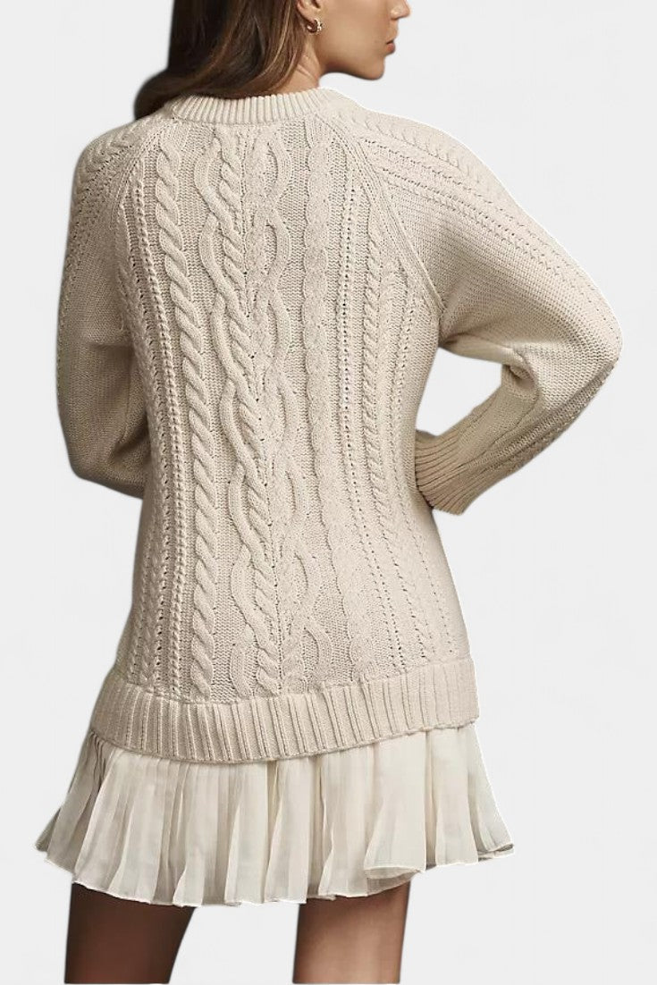 Georgiana | Cable-Knit Jumper Dress