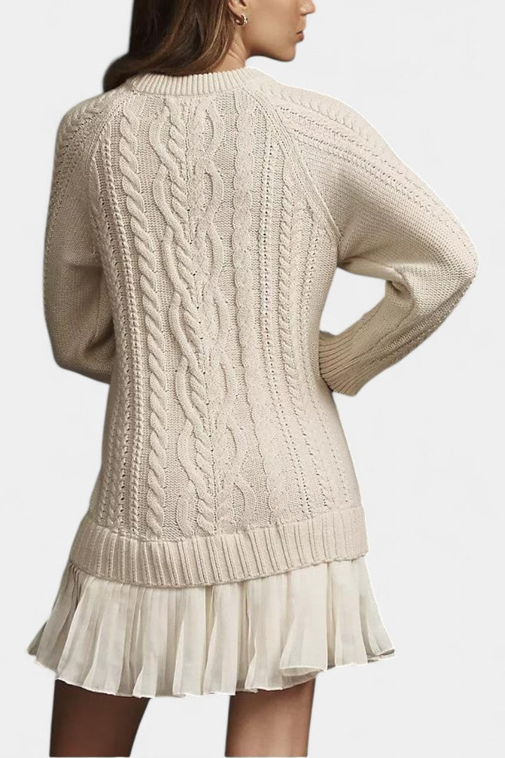 Georgiana | Cable-Knit Jumper Dress