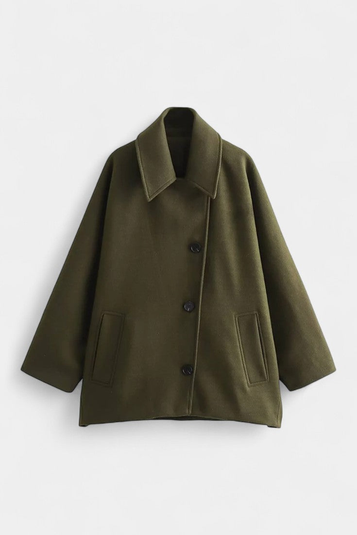 Verena | Draped Batwing Coat