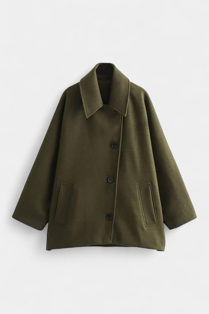 Verena | Draped Batwing Coat