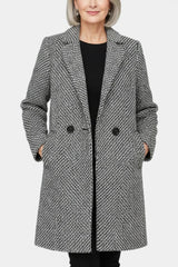 Yasmin | Textured Tailored Long Coat
