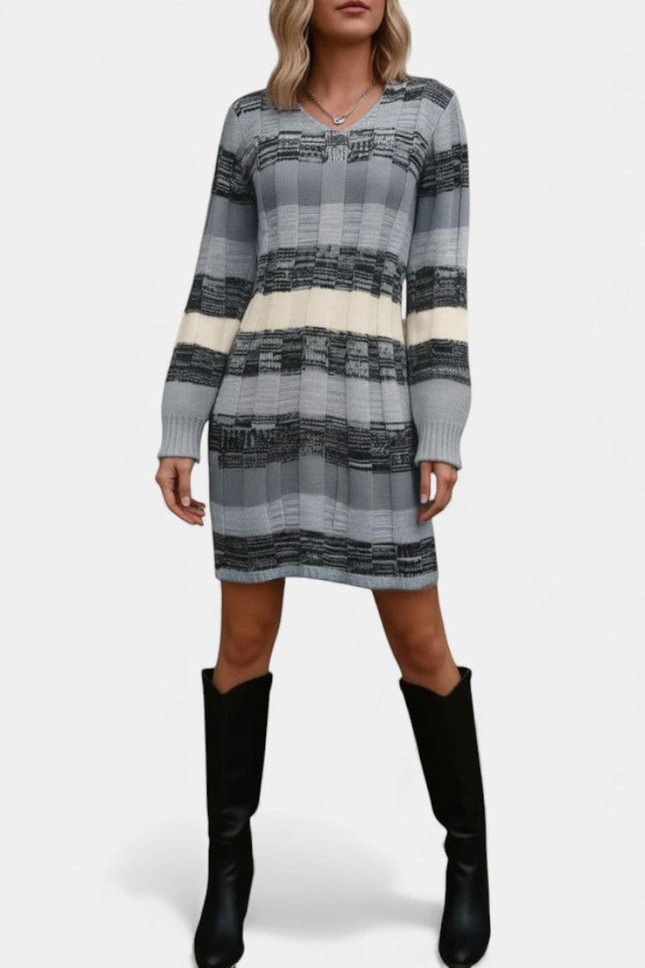 Frances | Striped Sweater Dress