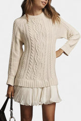 Georgiana | Cable-Knit Jumper Dress
