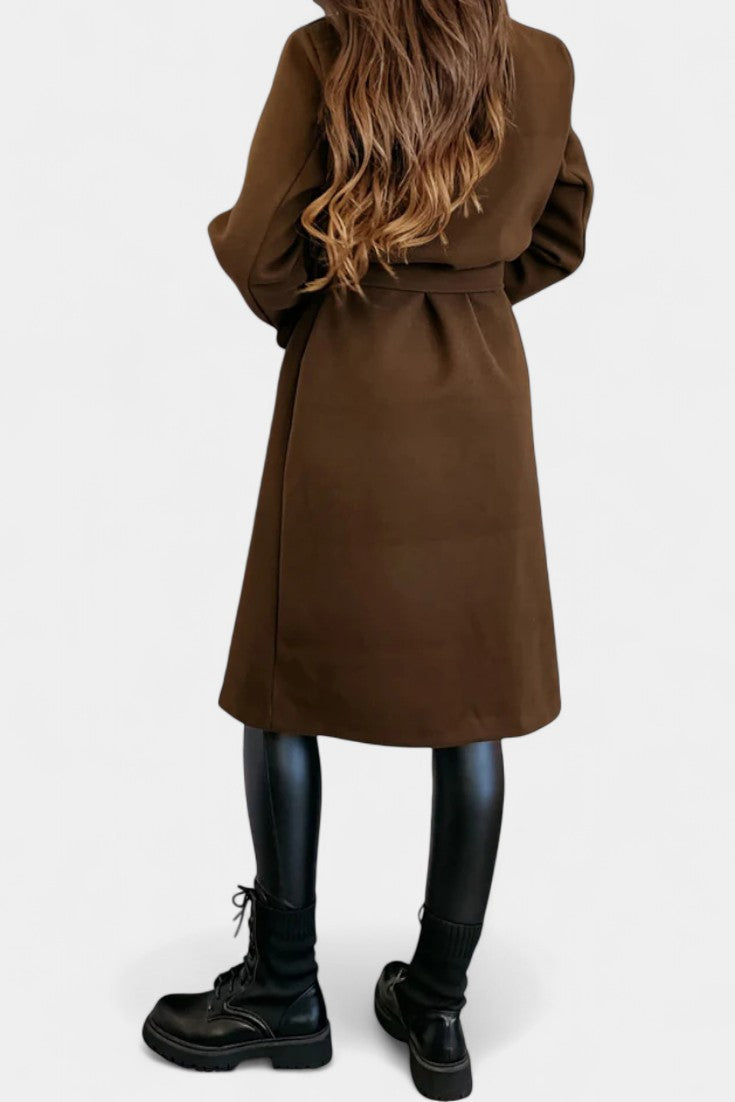 Camille Delacroix | Belted Double-Breasted Coat