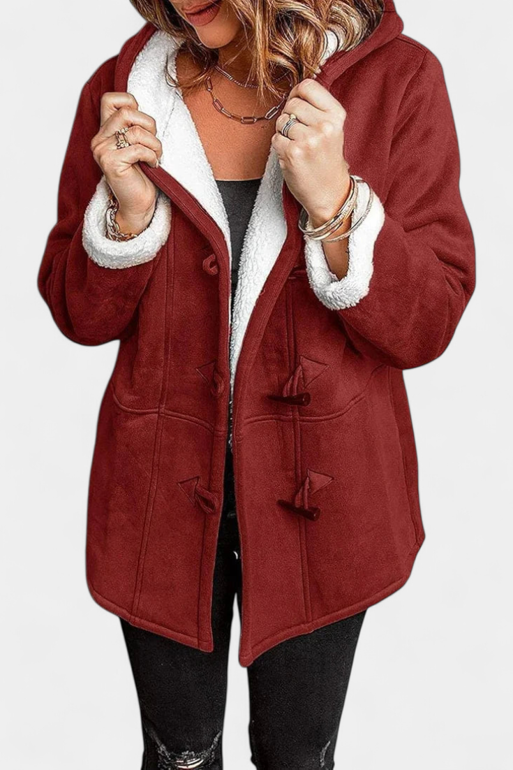 Deanna | Cosy Hooded Toggle Coat