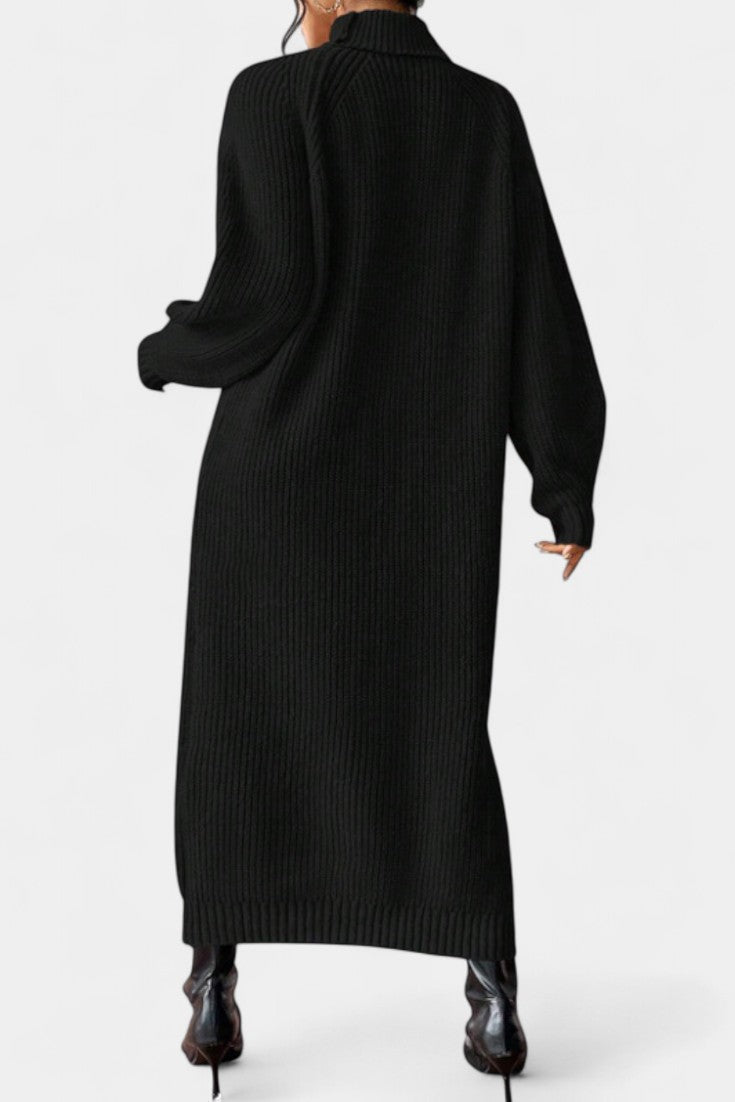 Cordis | Turtleneck Knit Midi Dress