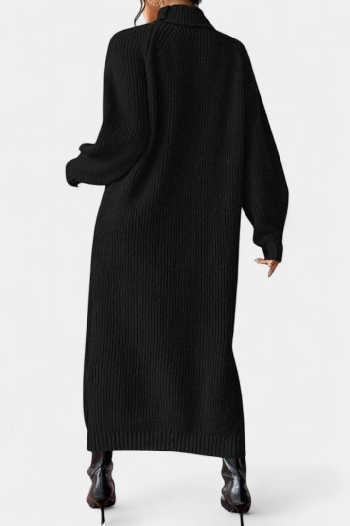 Cordis | Turtleneck Knit Midi Dress