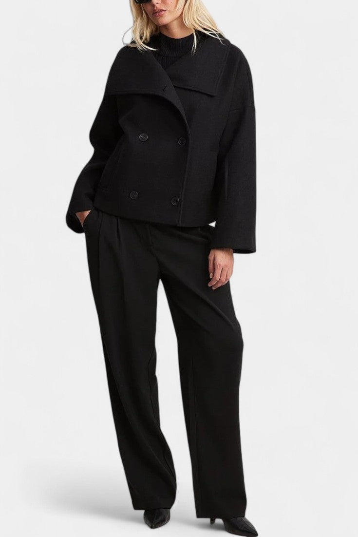 Adelaide | Cropped Double-Breasted Coat