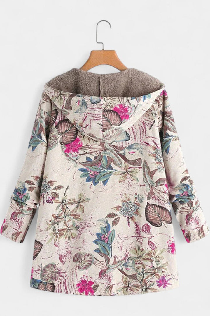 Prudence | Cosy Hooded Patchwork Coat