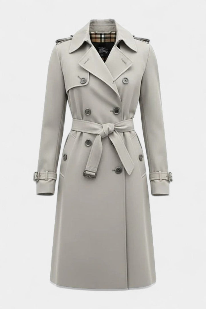 Guinevere | Double-Breasted Belted Trench Coat