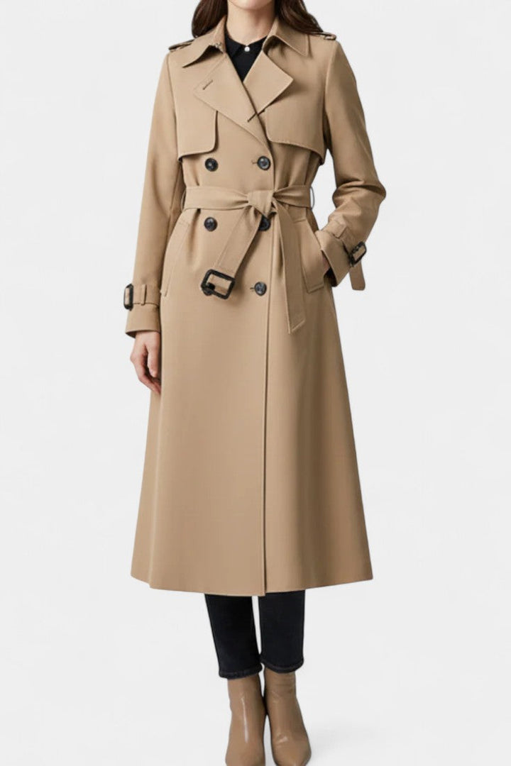Aurora | Belted Double-Breasted Trench Coat