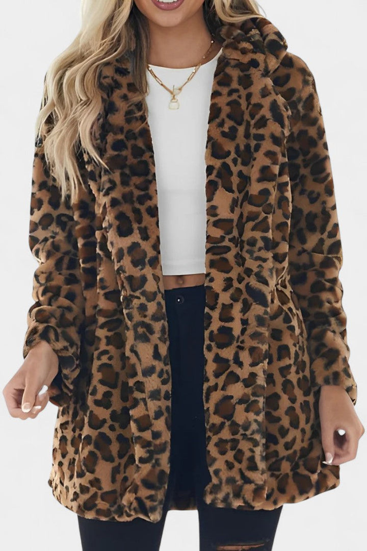 Nadine | Plush Longline Hooded Coat