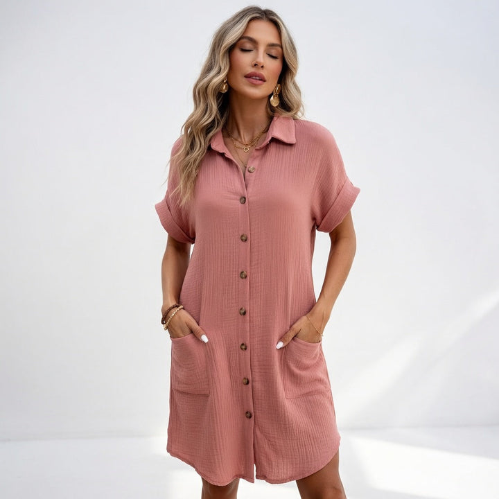 Marissa | Relaxed Button-Front Shirt Dress