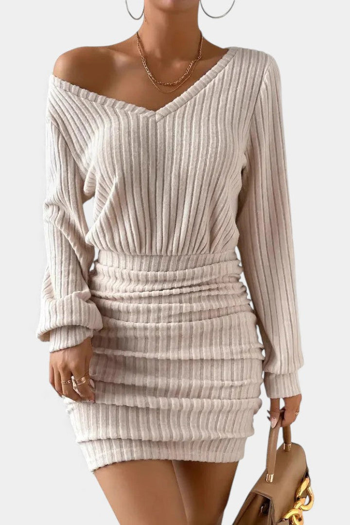 Elaine | Sculpted Ribbed Bodycon Dress