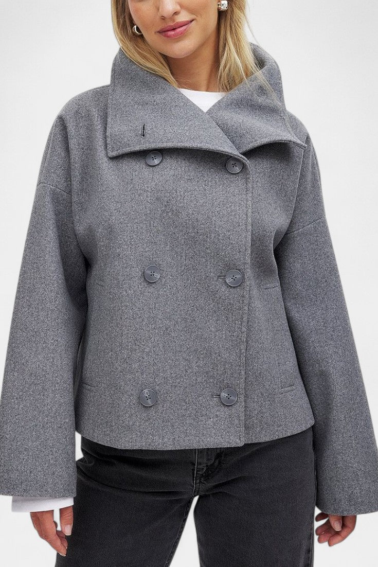 Adelaide | Cropped Double-Breasted Coat