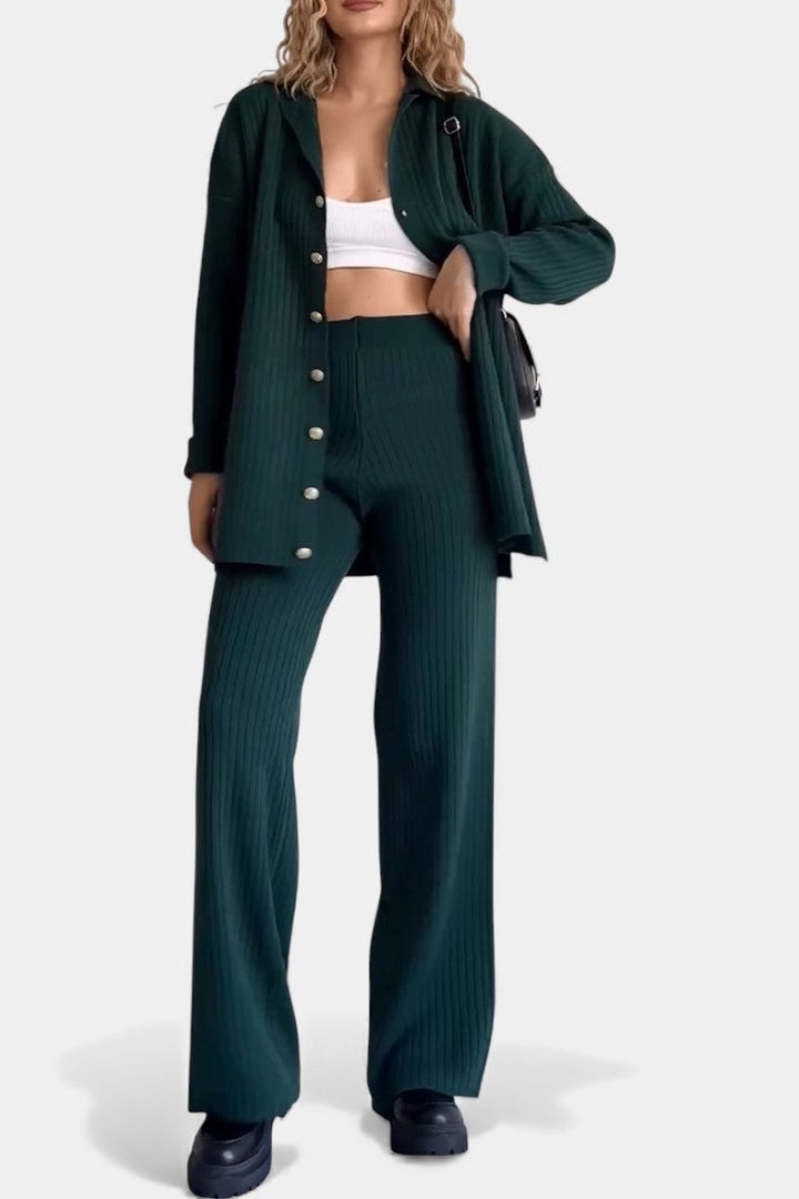 Theodora | Refined Ribbed Two-Piece Set